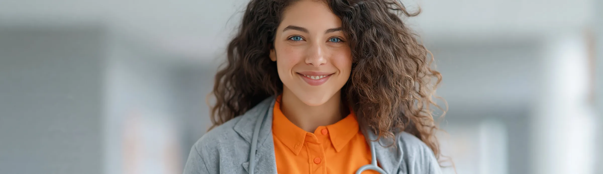 Friendly healthcare professional